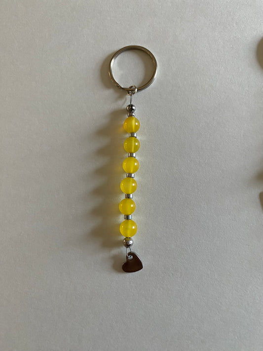 Yellow Agate Pendant / Keychain