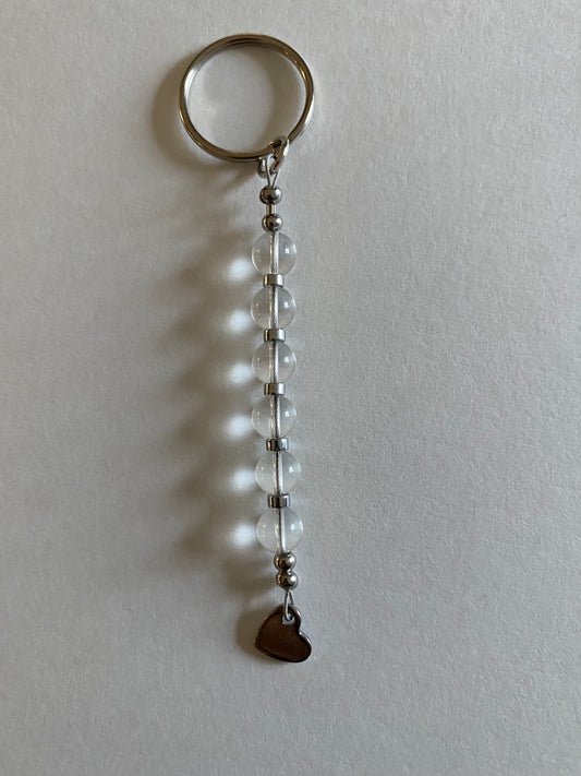 Clear Quartz Pendant / Keychain