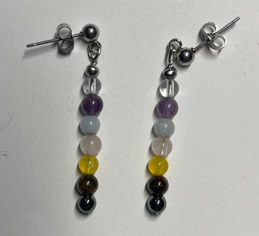 7 Chakras Mini Earings