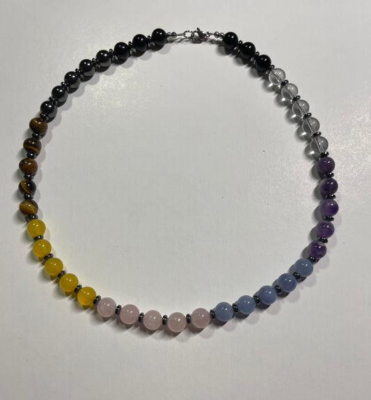 New 7 Chakra Crystals Necklace