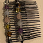Hair Combs Set 3” with 7 Chakras crystals